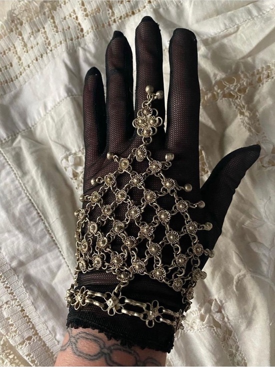 Vintage Jewelry - Chainmail VTG Belly Dancer Slave Bracelets